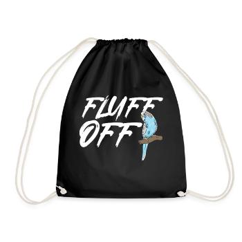 Budgerigar Parakeet Bird Pet Gift - Drawstring Bag - black - Front