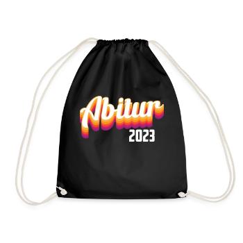 Abitur 2023 - Turnbeutel - Schwarz - Vorne