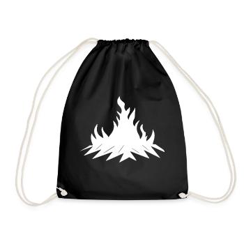Feu de camp Camping Nature Feu de forêt à l’extérieur 15 - Sac de sport léger - noir - Devant