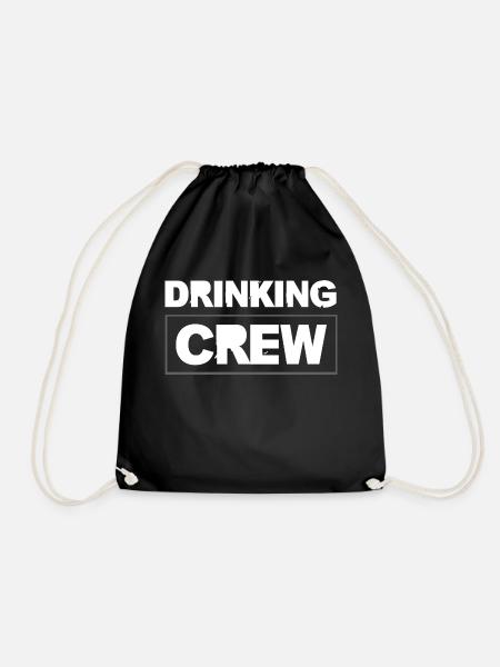 Drinking Crew - Turnbeutel - Schwarz
