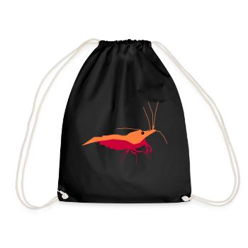 GARNELEN4YOU Shrimp Baby - Turnbeutel - Schwarz - Vorne