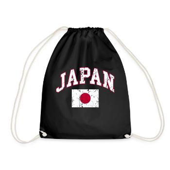 Drapeau du Japon - Sac de sport léger - noir - Devant