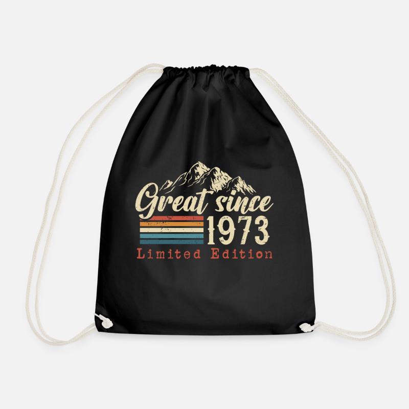 1973 Cadeau d’anniversaire né - Sac de sport léger - noir