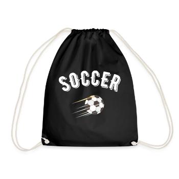 soccer - Sac de sport léger - noir - Devant
