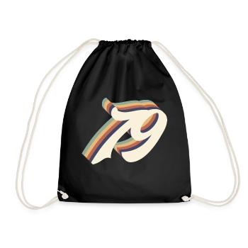 79ème anniversaire vintage - Sac de sport léger - noir - Devant