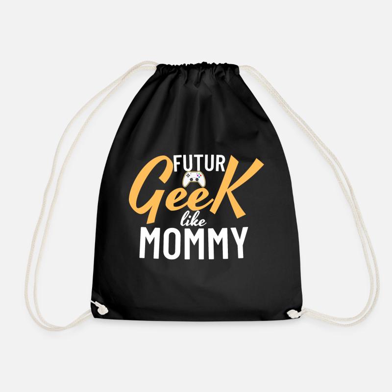 Geek wie Mama - Turnbeutel - Schwarz