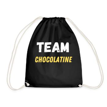 team chocolatine - Sac de sport léger - noir - Devant