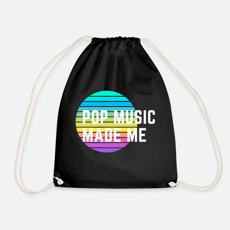POP hat mich gemacht - Turnbeutel - Schwarz