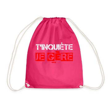 T'Inquiète je Gère - Sac de sport léger - fuchsia - Devant
