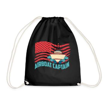 Airboat Captain Hydroplane Air Boat Propeller Swam - Sac de sport léger - noir - Devant