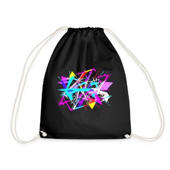 Splash of colors - Drawstring Bag - black - Front