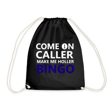 Boardgame Chess Backgammon Game Night - Drawstring Bag - black - Front