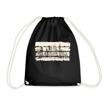 City usa illinois america travel united states - Drawstring Bag - black - Front