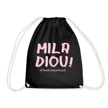 Mila diou !! - Sac de sport léger - noir - Devant