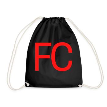 FC - Turnbeutel - Schwarz - Vorne