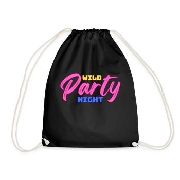 Wilde Partynacht - wilde Partynacht - Turnbeutel - Schwarz - Vorne