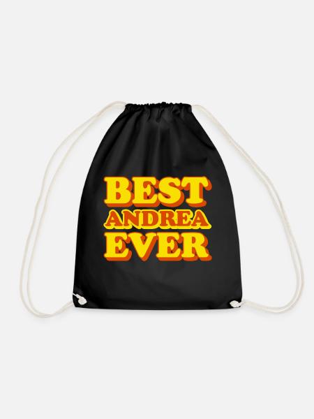 Andrea Vorname Lustiges Geschenk - Turnbeutel - Schwarz