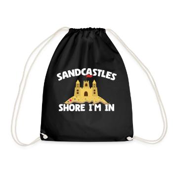 Kids Sandcastle Kit Gear Sandcastle Set Toys - Turnbeutel - Schwarz - Vorne