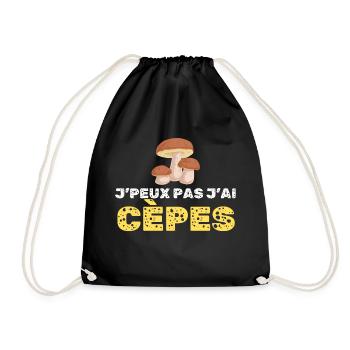 Je Pas J Ai Cèpes - Sac de sport léger - noir - Devant
