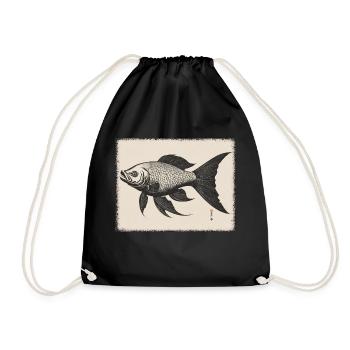 Goldfish - Drawstring Bag - black - Front