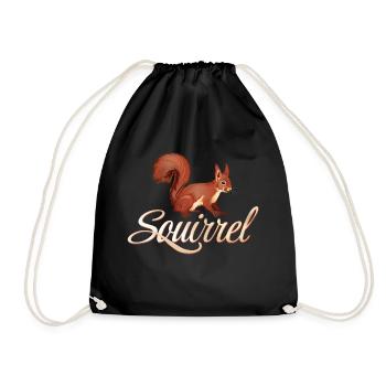 Squirrel of the Red Forest - Turnbeutel - Schwarz - Vorne