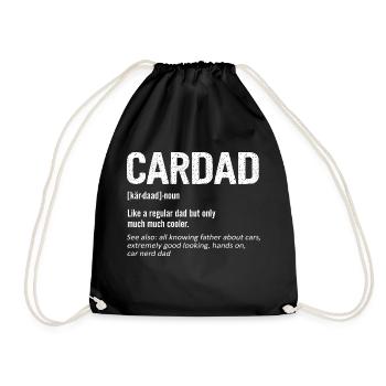 Drôle De Voiture Papa Amoureux De La Voiture Fête Des Pères Mécanique Automobile - Sac de sport léger - noir - Devant