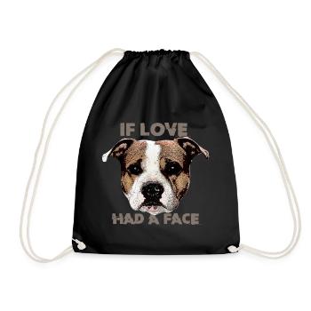 If Love had a Face - Turnbeutel - Schwarz - Vorne