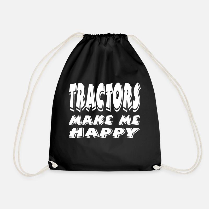 Traktor - Turnbeutel - Schwarz