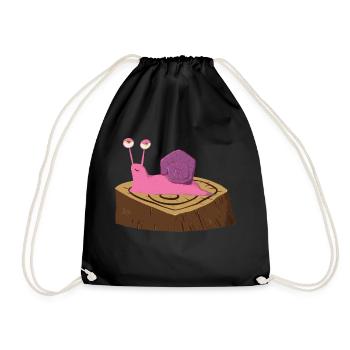 Ricardo l’escargot rigolo - Sac de sport léger - noir - Devant