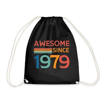 Awesome since 1979 - Sac de sport léger - noir - Devant