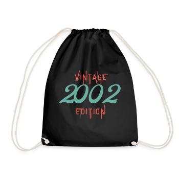 Awesome since 2002 - Drawstring Bag - black - Front
