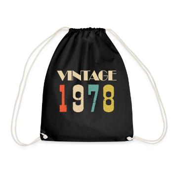 1969 Vintage Édition limitée Cadeau - Sac de sport léger - noir - Devant