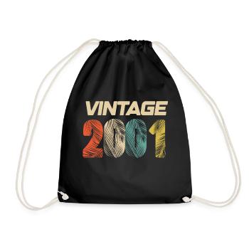 Vintage 2001 Retro - Best-seller - Sac de sport léger - noir - Devant