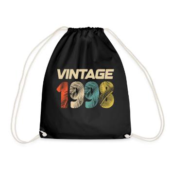 Vintage 1998 Retro - Best-seller - Sac de sport léger - noir - Devant