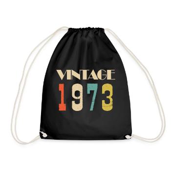1974 Vintage Édition limitée Cadeau - Sac de sport léger - noir - Devant