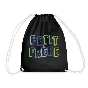 Little brother, birth, pregnancy - Drawstring Bag - black - Front