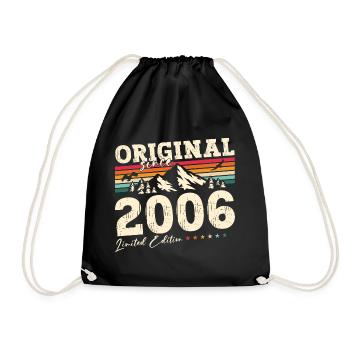 18ème Anniversaire Original 2006 Millésime 2006 - Sac de sport léger - noir - Devant