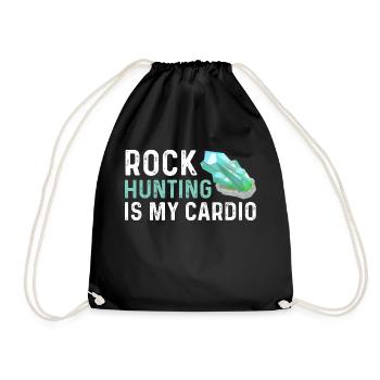 La chasse aux rochers, c’est mon cardio - Geode Hunter - Sac de sport léger - noir - Devant