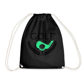 Golf club 2 - Drawstring Bag - black - Front