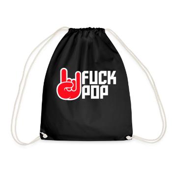 Fuck Pop Charts Musique Heavy Metal Hard Rock Amour - Sac de sport léger - noir - Devant
