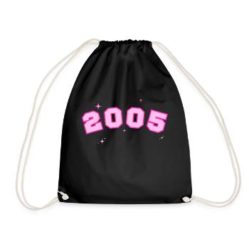 2005 rose étoile - Sac de sport léger - noir - Devant