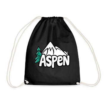Aspen Colorado USA - Turnbeutel - Schwarz - Vorne