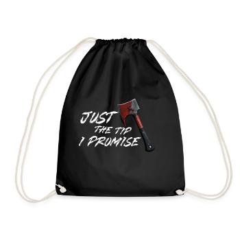 Just The Tip I Promise Halloween - Drawstring Bag - black - Front