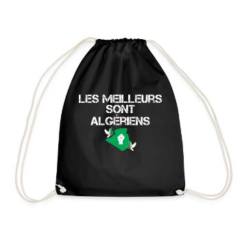 The best are Algerians - Drawstring Bag - black - Front