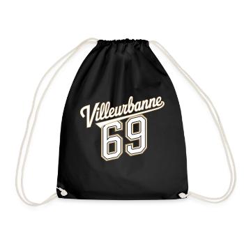 Villeurbanne 69 - Sac de sport léger - noir - Devant