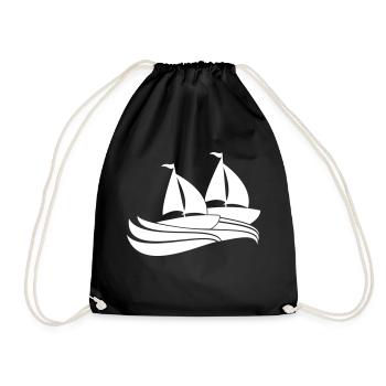 Deux navires Régate par équipe Régate de voile de compétition - Sac de sport léger - noir - Devant