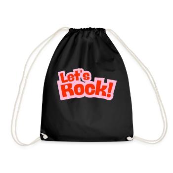 Let's Rock - Drawstring Bag - black - Front