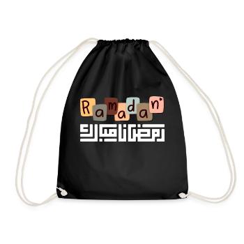 Ramadan Mubarak - Drawstring Bag - black - Front