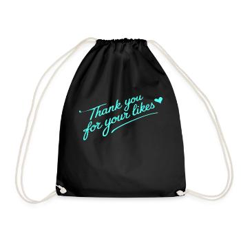 MERCI POUR VOS LIKES - Sac de sport léger - noir - Devant