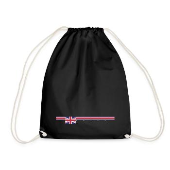 british line - Drawstring Bag - black - Front